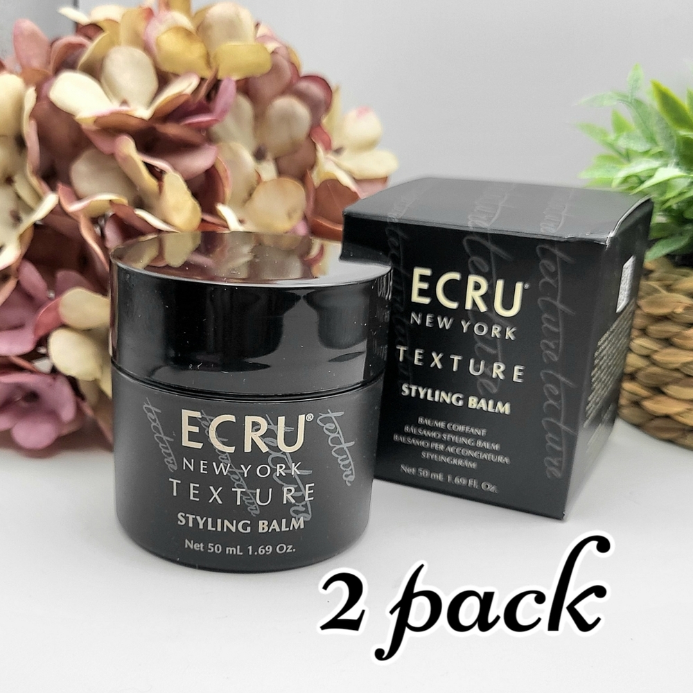 ECRU NEW York Texture Styling Balm, 2 full size cans 1.69oz New in box $60 Value